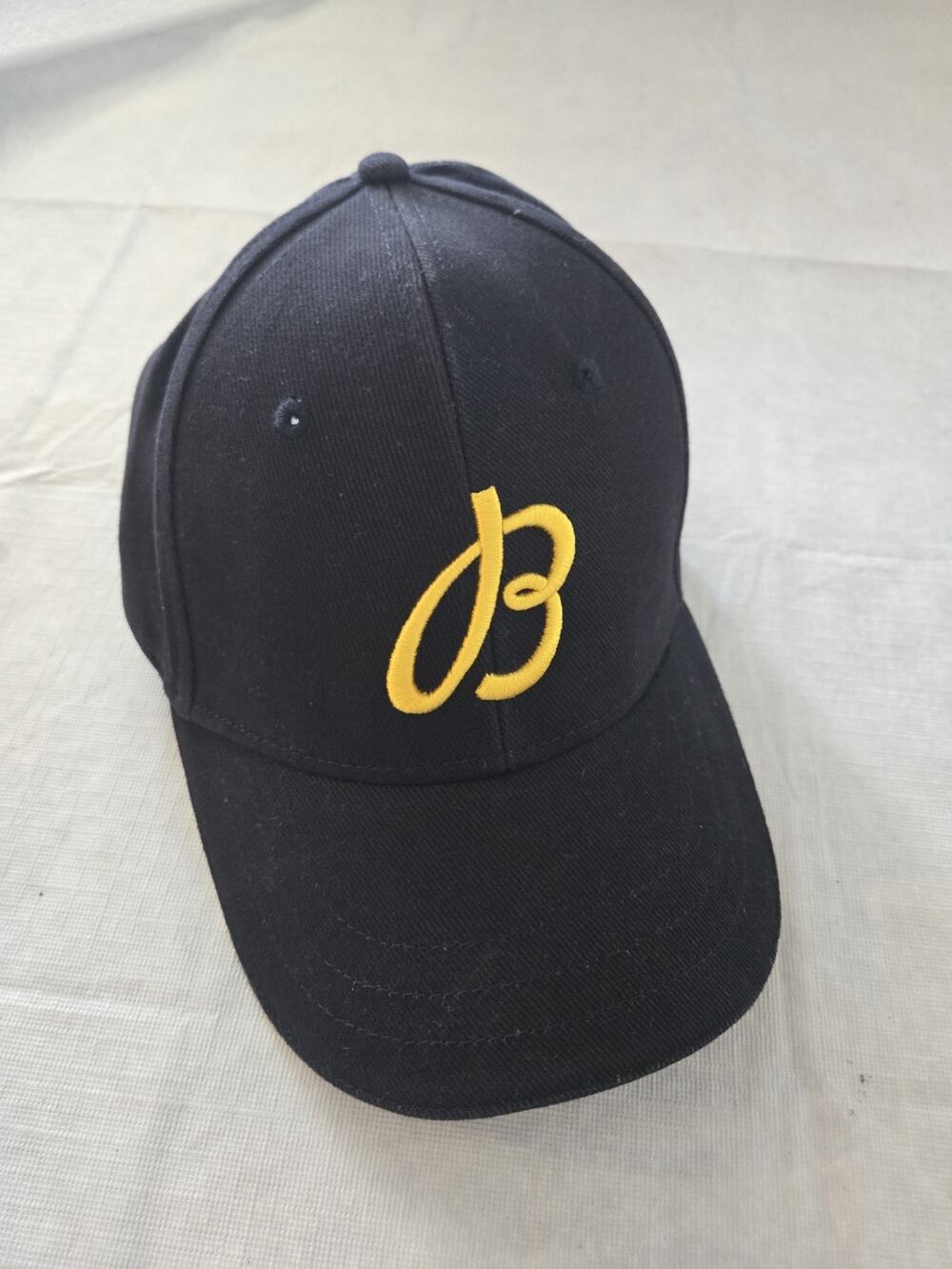 Breitling 1884 Promotional Baseball Cap W/ Leather Strap (Navy / Gold) -